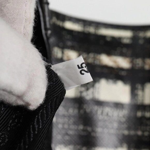 PRADA Hand Bag Nylon Leather 2way Black Silver Auth 116542AM - Picture 12 of 16